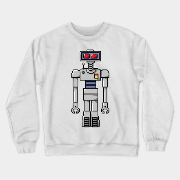 Pixel Robot 039 Crewneck Sweatshirt by Vampireslug